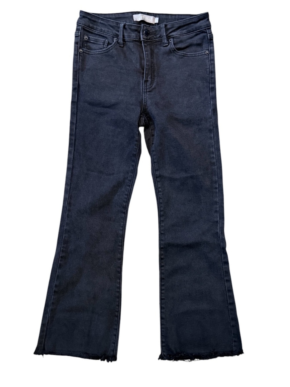 Just USA Black High-Rise Kick Flare Jeans